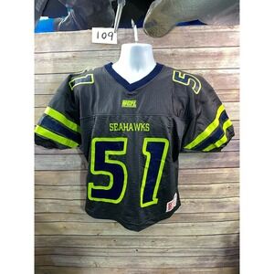 Seattle Seahawks  Jersey Youth XL #51 Short Sleeve Football Gray and Green